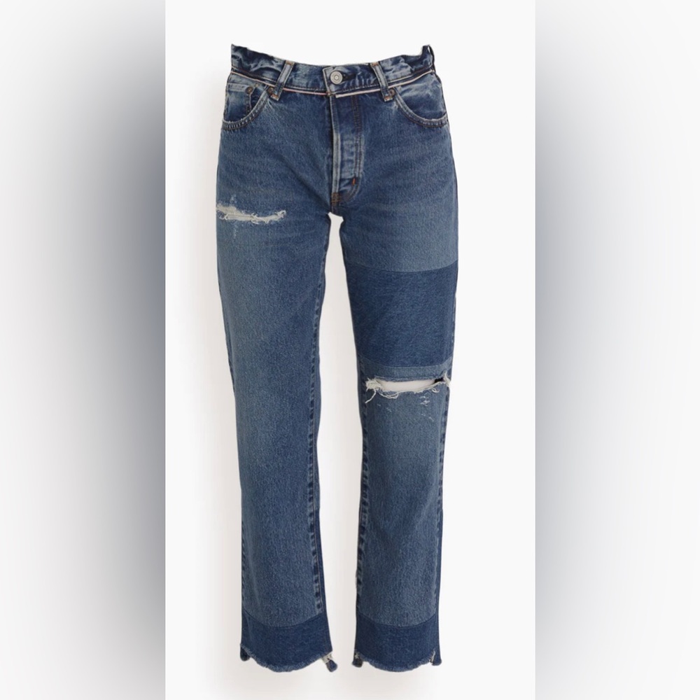 Moussy distressed denim